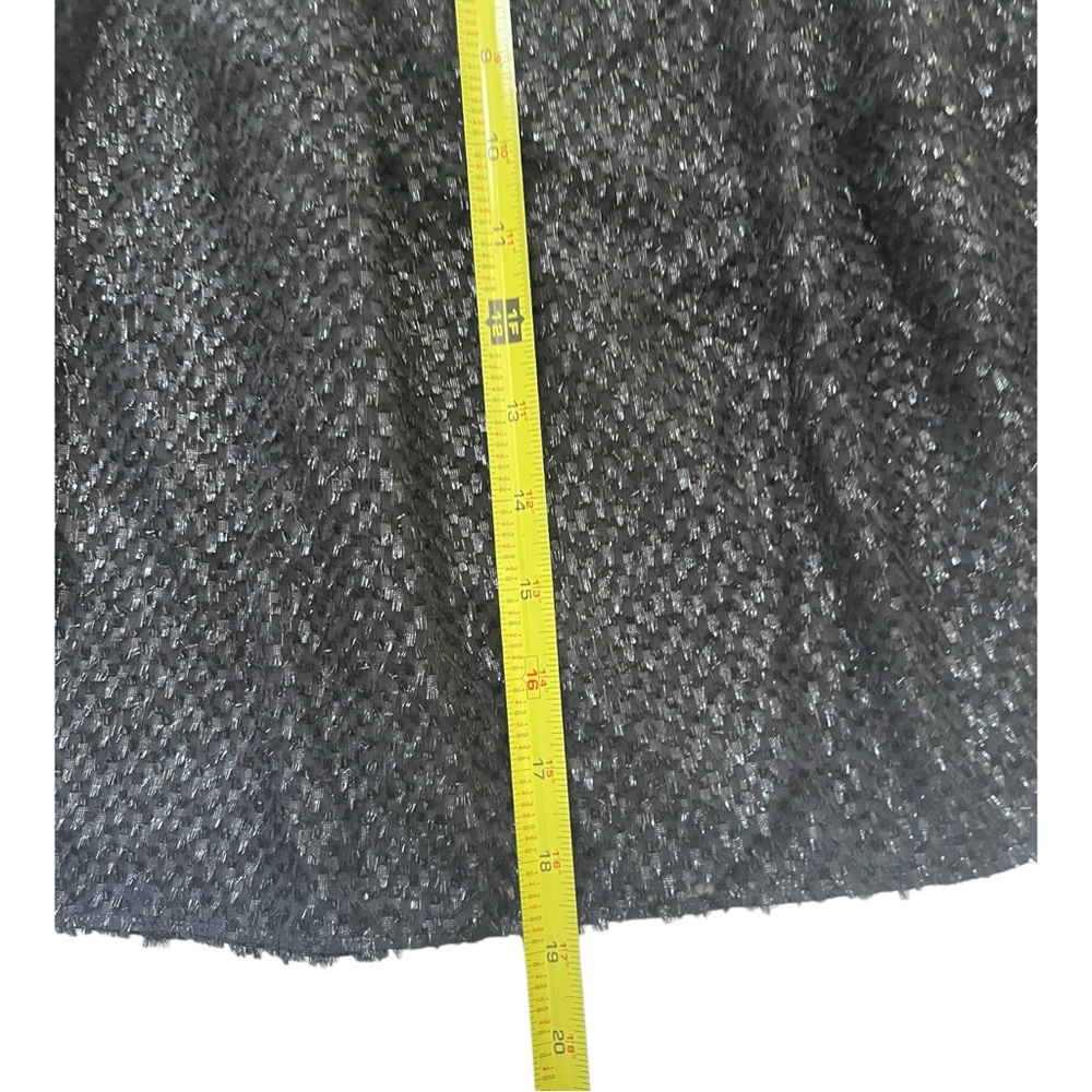 MICHAEL Michael Kors Black Silk Blend Sequin Flare Skirt Women's Size 8 NWT - Picture 7 of 13